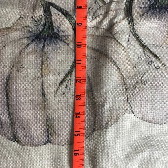 NWOT Pumpkin Fall Thanksgiving Halloween Pillow cover for 16"x16" pillow - Picture 8 of 10